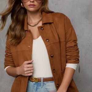 Vici Brown Suede Jacket